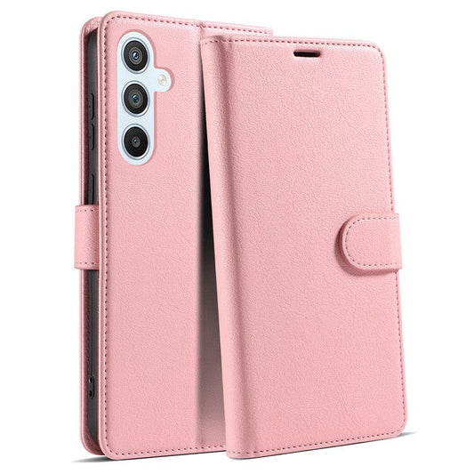 For Samsung Galaxy A16 5G  /  4G Case Magnetic RFID Blocking Leather Phone Wallet Cover - Pink