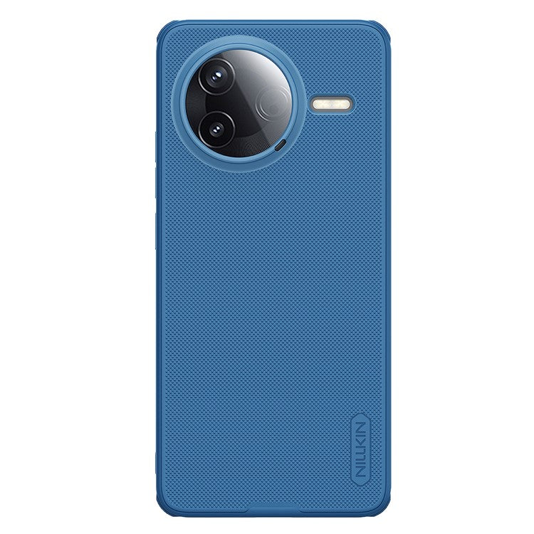 NILLKIN Frosted Shield Pro For Xiaomi Poco F7 Pro 5G / Redmi K80 5G Case Matte PC + TPU Phone Cover - Blue