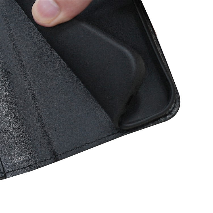 For Samsung Galaxy A35 5G Case Stand Card Holder Wallet Leather Phone Cover - Black