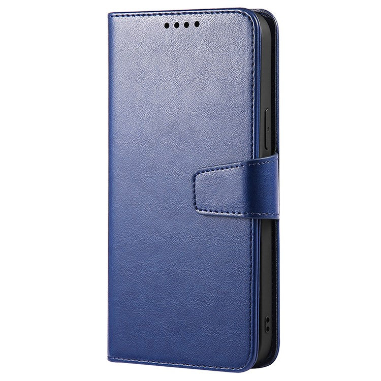 For Samsung Galaxy A16 5G / A16 4G Case Stand Card Holder Wallet Leather Phone Cover - Blue