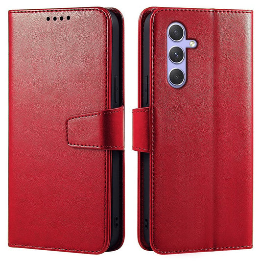 For Samsung Galaxy A06s Case Stand Card Holder Wallet Leather Phone Cover - Red