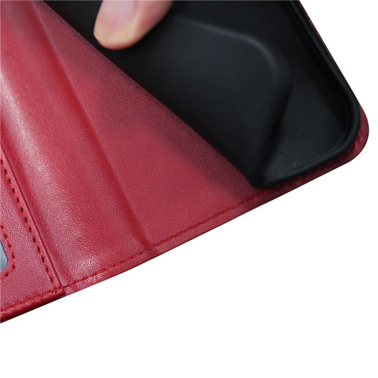 For Samsung Galaxy A06s Case Stand Card Holder Wallet Leather Phone Cover - Red