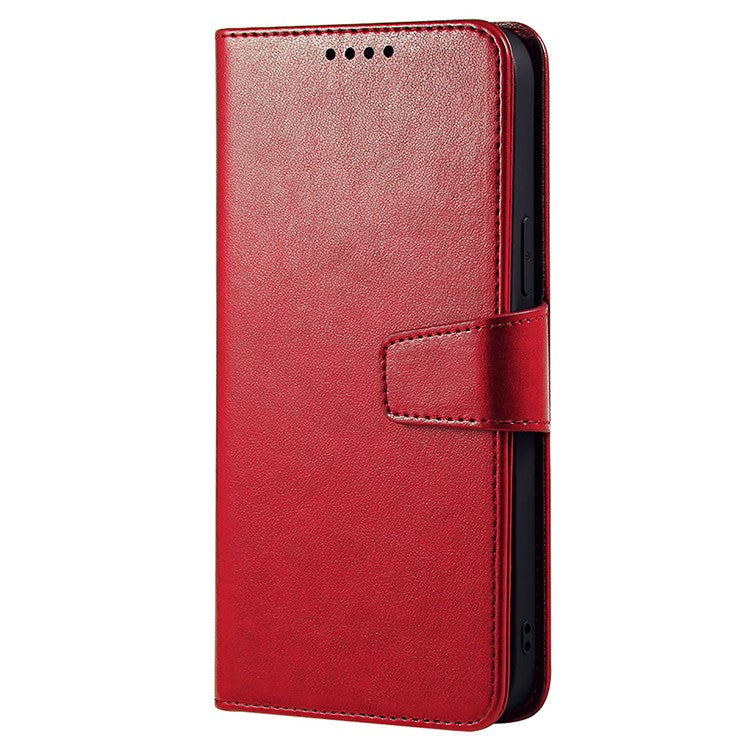 For Samsung Galaxy A06s Case Stand Card Holder Wallet Leather Phone Cover - Red