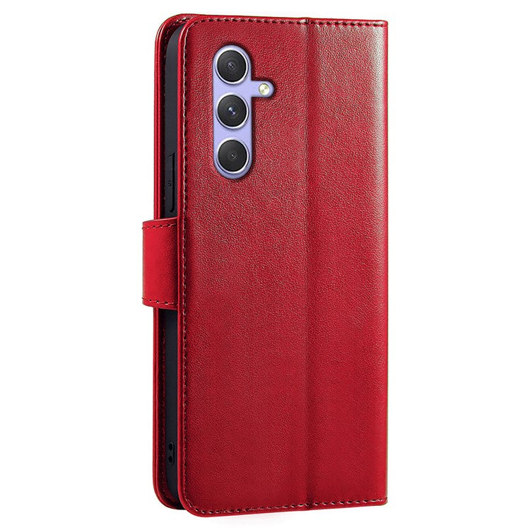 For Samsung Galaxy A06s Case Stand Card Holder Wallet Leather Phone Cover - Red