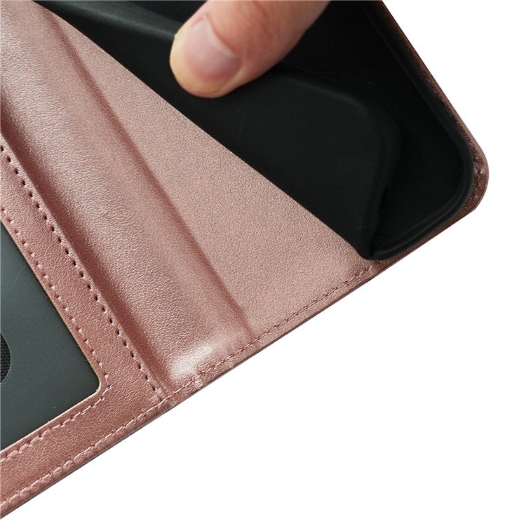 For Samsung Galaxy A34 5G Case Stand Card Holder Wallet Leather Phone Cover - Rose Gold