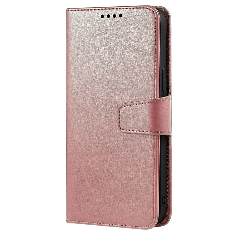 For Samsung Galaxy A34 5G Case Stand Card Holder Wallet Leather Phone Cover - Rose Gold
