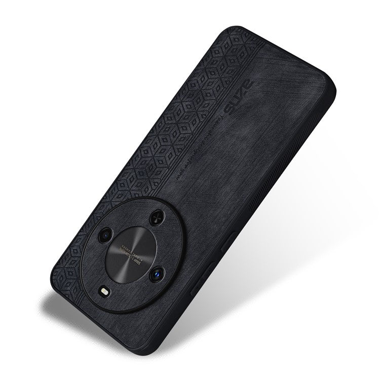 AZNS For Huawei Enjoy 70X Case Protective PU Leather Covered TPU Phone Shell - Black