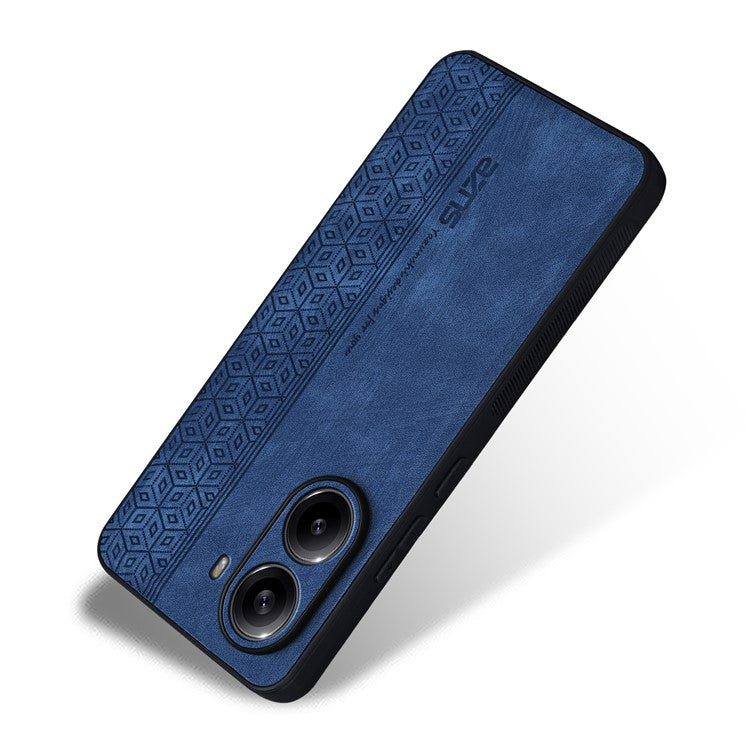 AZNS For Xiaomi Poco X7 Pro 5G  /  Redmi Turbo 4 5G Case Protective PU Leather Covered TPU Phone Shell - Blue