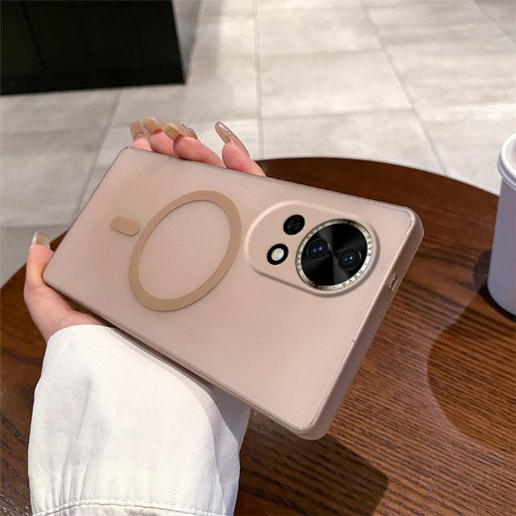 For Huawei nova 13 5G Case Compatible with MagSafe Precise Cutouts Matte PC Phone Cover - Desert Gold