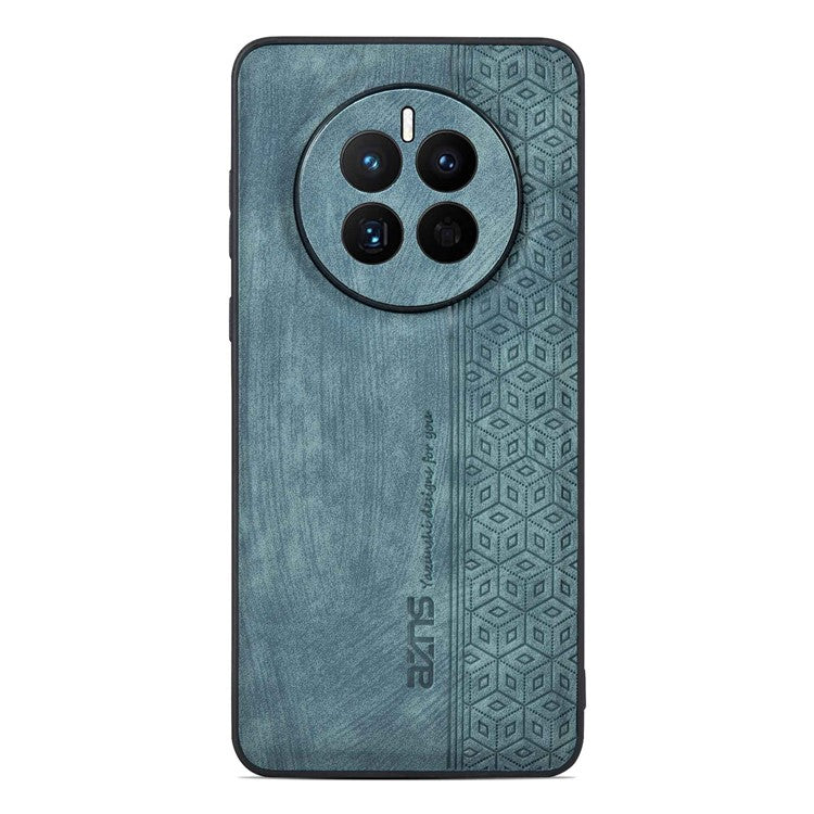 AZNS For Huawei Mate 50 4G Anti-fading Imprinted Pattern PU Leather Coated TPU Cover Anti-slip Cell Phone Case - Green