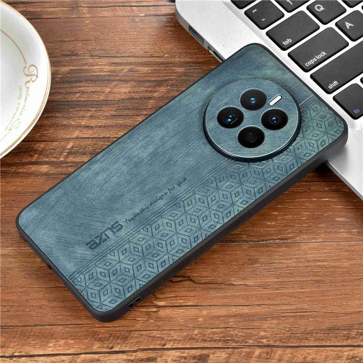 AZNS For Huawei Mate 50 4G Anti-fading Imprinted Pattern PU Leather Coated TPU Cover Anti-slip Cell Phone Case - Green
