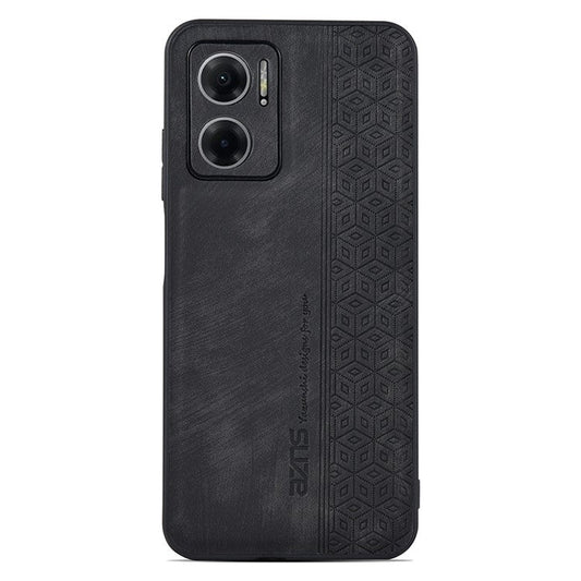 AZNS For Xiaomi Redmi 10 5G / Redmi Note 11E 5G / Redmi 10 Prime+ 5G Imprinted Pattern Anti-scratch Phone Case PU Leather Coated TPU Cover - Black