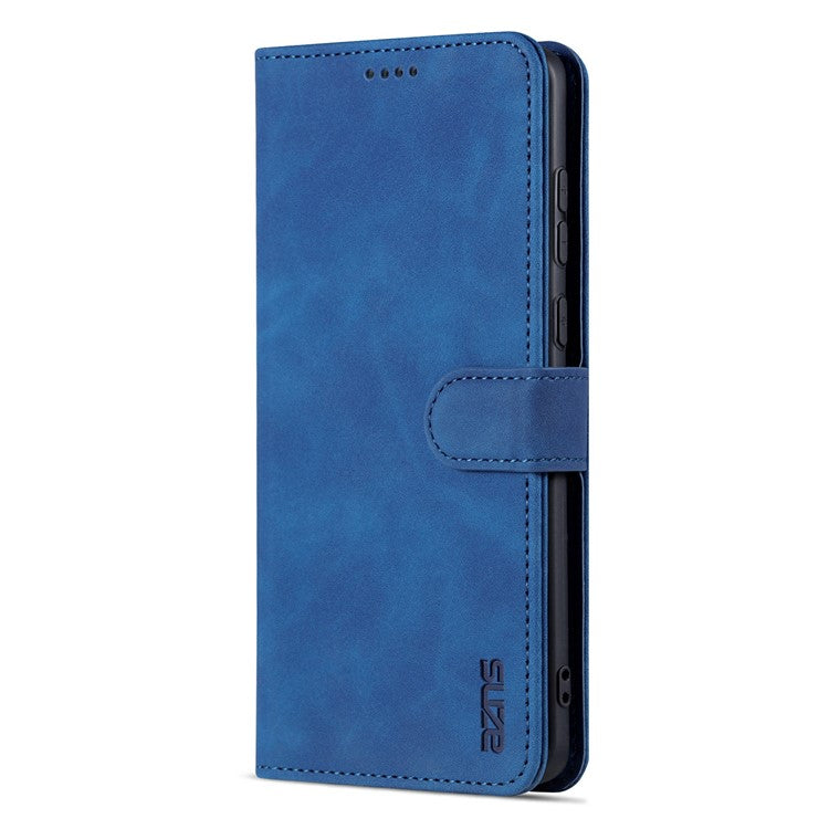 AZNS For Huawei Mate 50 4G Shockproof Phone Case PU Leather Magnetic Flip Smartphone Cover Stand Wallet - Blue