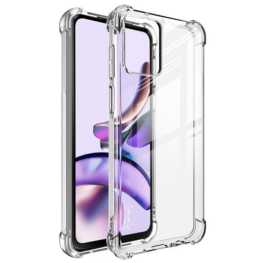 IMAK For Motorola Moto G53 5G Four Corner Cushion Airbag Design Clear TPU Phone Case Cover - Transparent