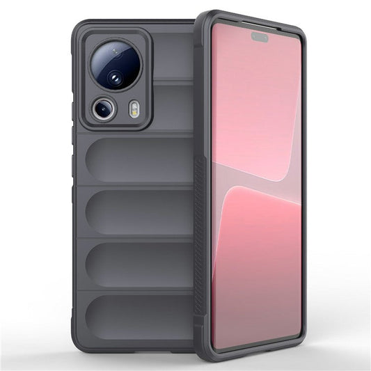 For Xiaomi 13 Lite / Civi 2 5G Shockproof Rugged TPU Phone Cover Cell Phone Back Case - Dark Grey