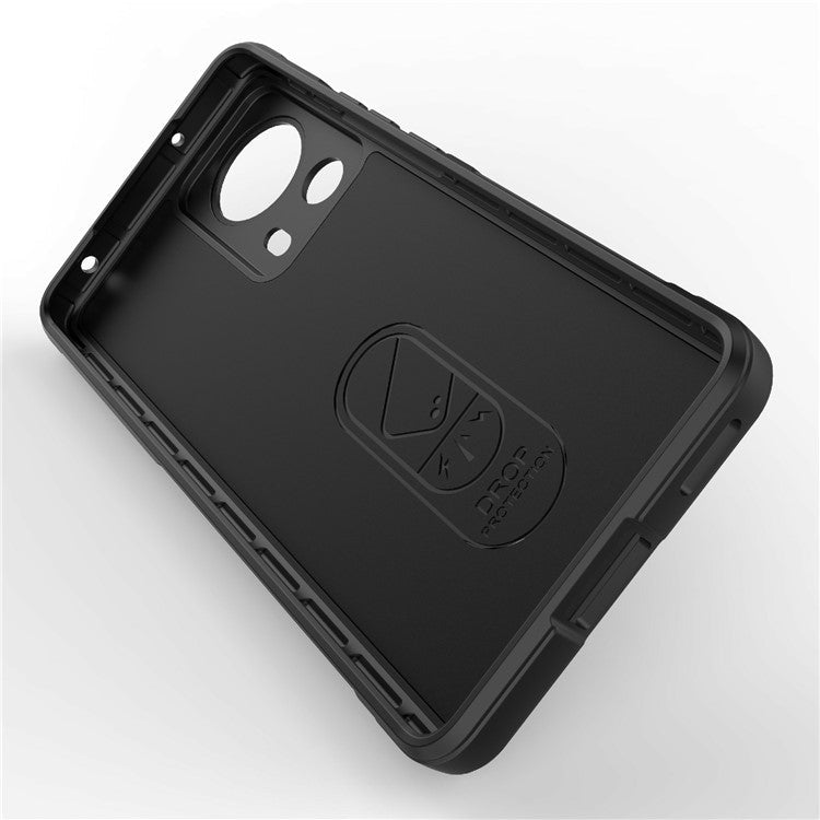 For Xiaomi 13 Lite / Civi 2 5G Shockproof Rugged TPU Phone Cover Cell Phone Back Case - Dark Grey