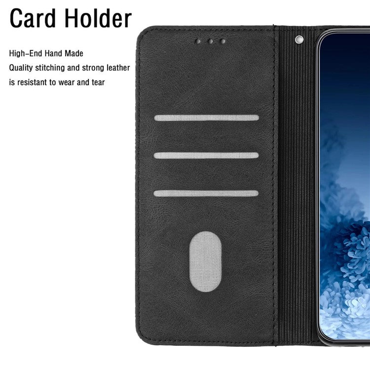 For Xiaomi Redmi Note 12 4G PU Leather Mandala Flower Imprinted Phone Case Wallet Stand Flip Cover - Black