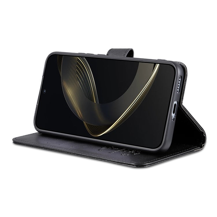 AZNS For Huawei nova 11 Pro / nova 11 Ultra Mobile Phone Case TPU+PU Leather Protective Cover Wallet Phone Shell - Black