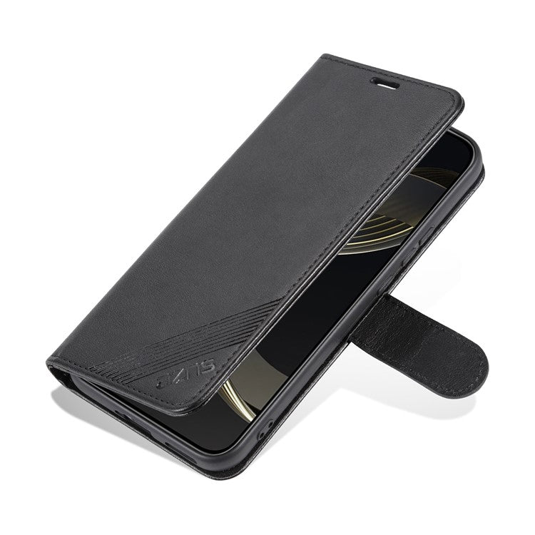 AZNS For Huawei nova 11 Pro / nova 11 Ultra Mobile Phone Case TPU+PU Leather Protective Cover Wallet Phone Shell - Black