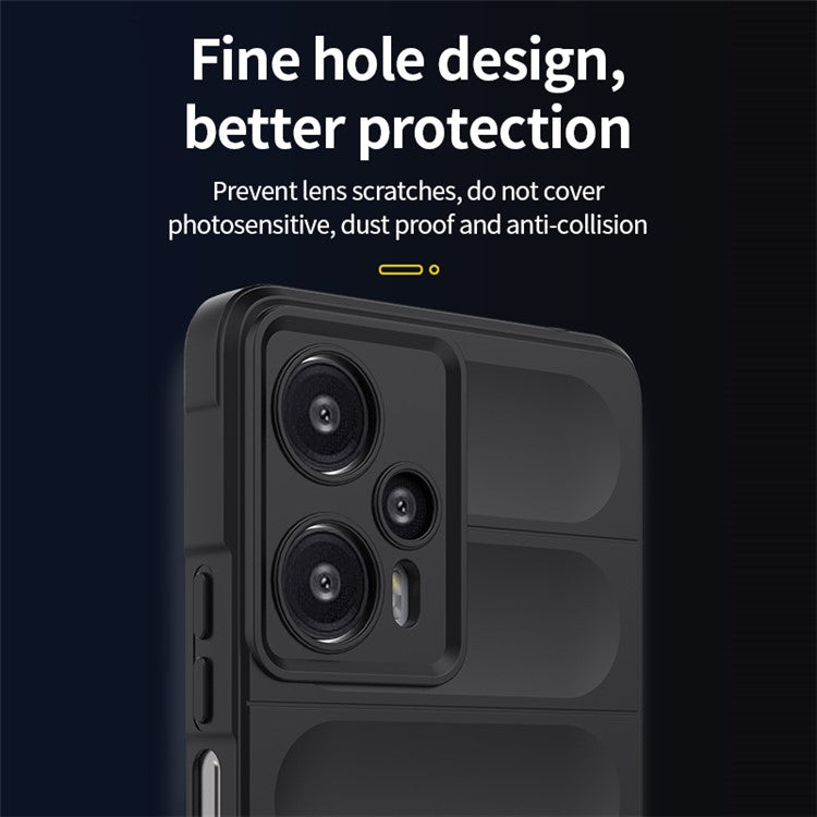 For Xiaomi Poco F5 5G / Redmi Note 12 Turbo Flexible TPU Phone Case Anti-drop Rugged Back Cover - Baby Blue