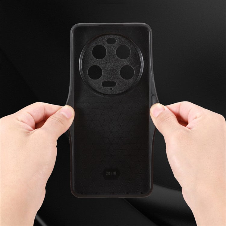 AZNS For Xiaomi 13 Ultra PU Leather+TPU Mobile Phone Case Imprinted Pattern Smartphone Shell Cover - Black