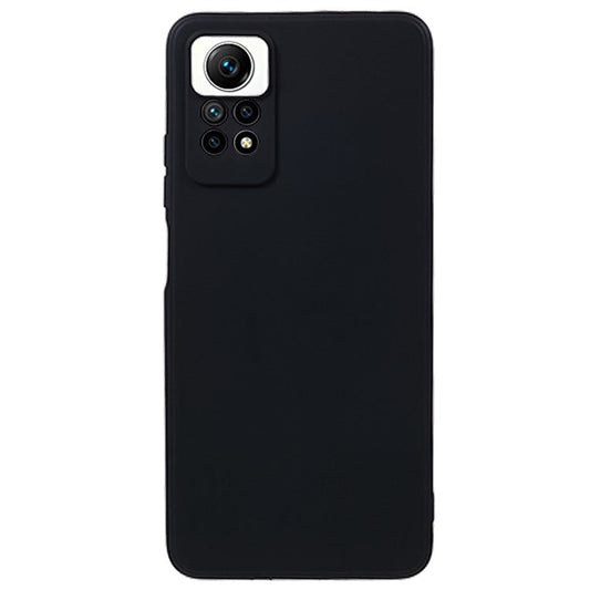 For Xiaomi Redmi Note 12 Pro 4G Straight Edge TPU Phone Case Precise Cutout Anti-drop Cover - Black