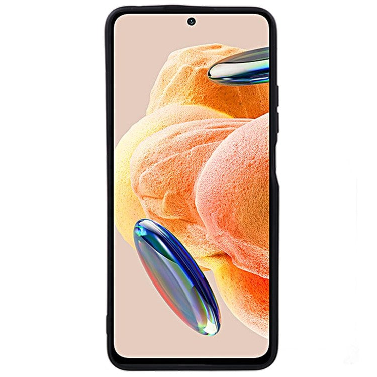 For Xiaomi Redmi Note 12 Pro 4G Straight Edge TPU Phone Case Precise Cutout Anti-drop Cover - Black