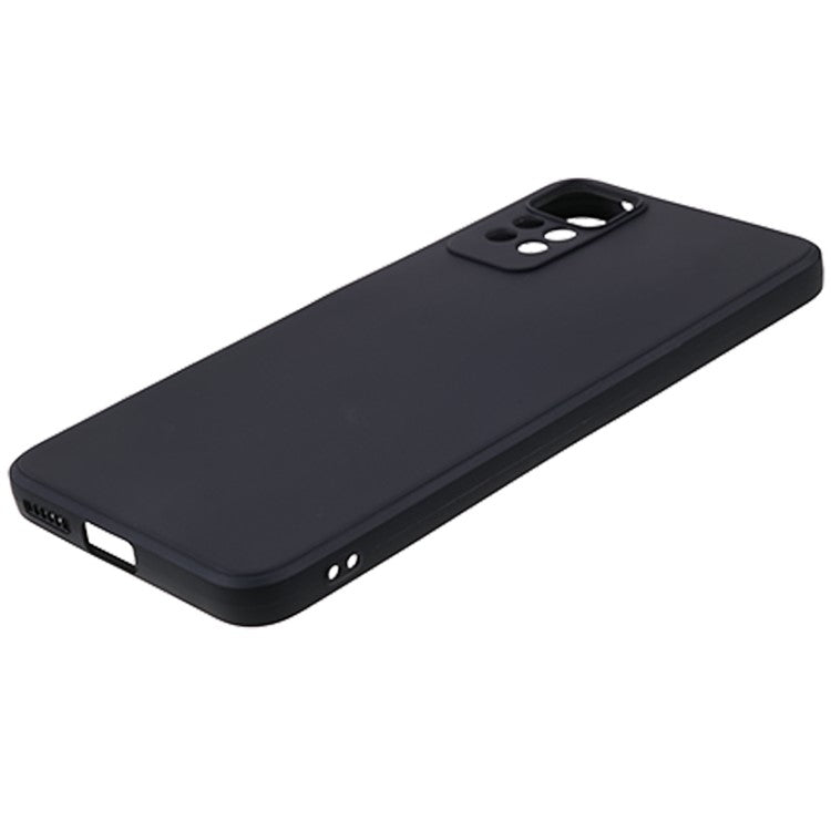 For Xiaomi Redmi Note 12 Pro 4G Straight Edge TPU Phone Case Precise Cutout Anti-drop Cover - Black