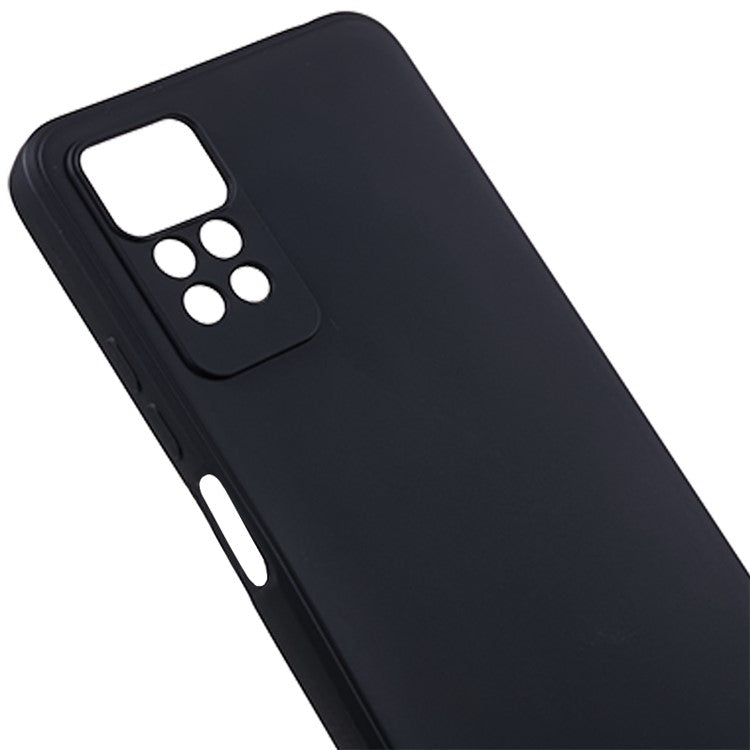 For Xiaomi Redmi Note 12 Pro 4G Straight Edge TPU Phone Case Precise Cutout Anti-drop Cover - Black