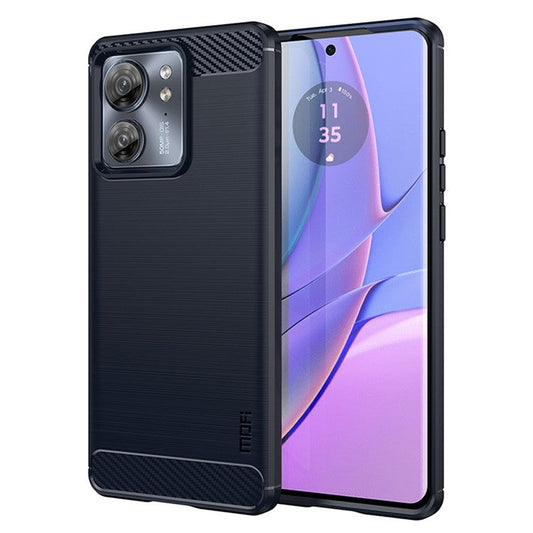 MOFI JK TPU Series-1 for Motorola Edge 40 5G Carbon Fiber TPU Case Brushed Protective Phone Cover - Blue