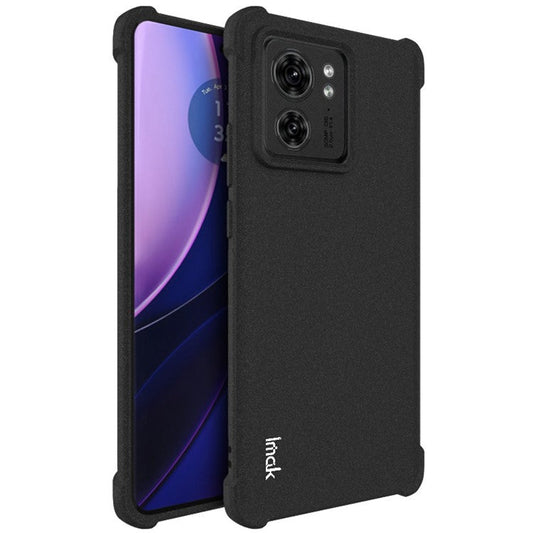 IMAK For Motorola Edge 40 5G Phone Protective Case Matte TPU Shockproof Back Cover - Black