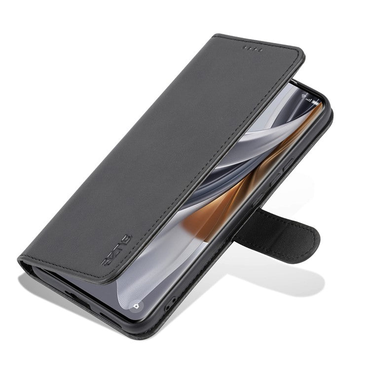 AZNS For Huawei nova 11 Ultra / nova 11 Pro Anti-Dust PU Leather Phone Cover Stand Wallet Case - Black