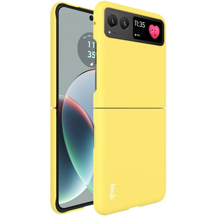 IMAK JS-2 Series For Motorola Razr 40 5G Protective Case Hard PC Anti-Drop Phone Cover - Yellow