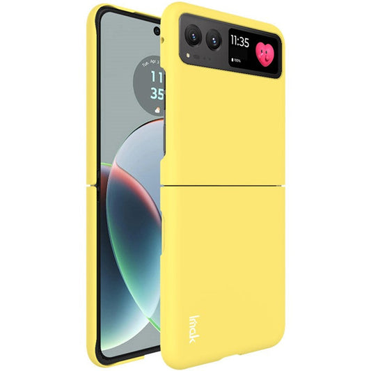IMAK JS-2 Series For Motorola Razr 40 5G Protective Case Hard PC Anti-Drop Phone Cover - Yellow