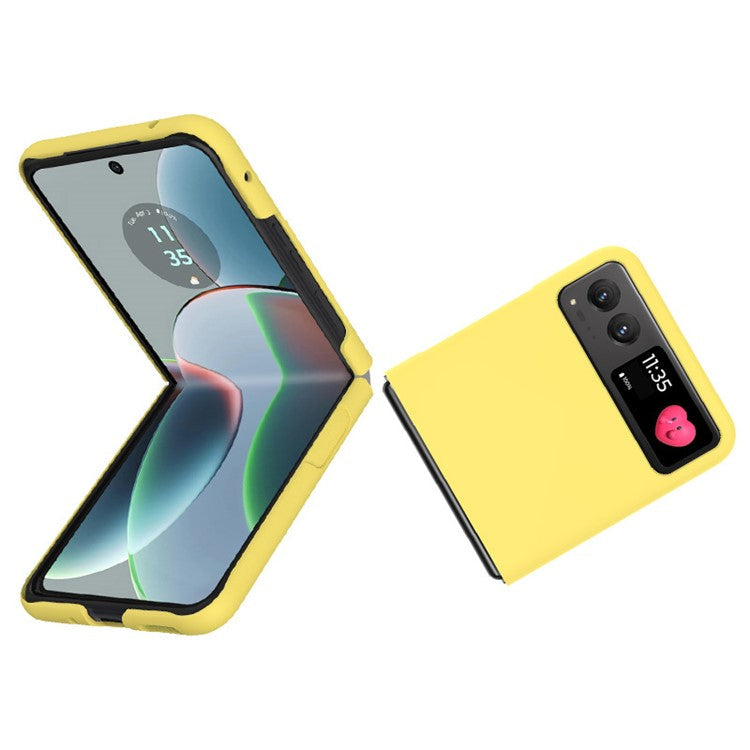 IMAK JS-2 Series For Motorola Razr 40 5G Protective Case Hard PC Anti-Drop Phone Cover - Yellow