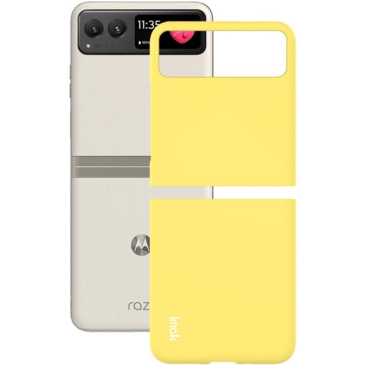 IMAK JS-2 Series For Motorola Razr 40 5G Protective Case Hard PC Anti-Drop Phone Cover - Yellow