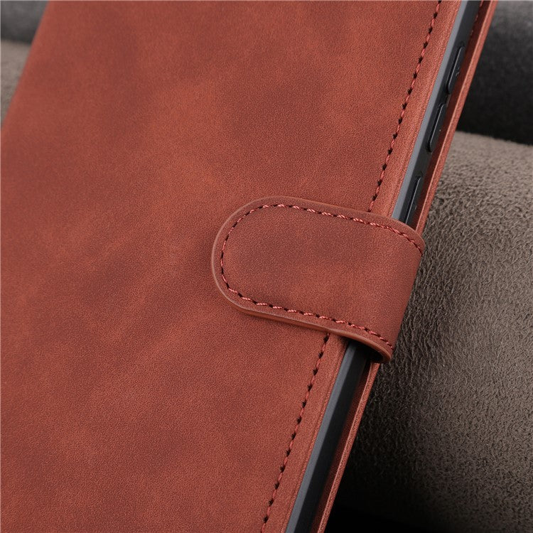 AZNS For Huawei nova 11i Shockproof Folio Flip PU Leather Case Stand Wallet Phone Cover - Rose Gold