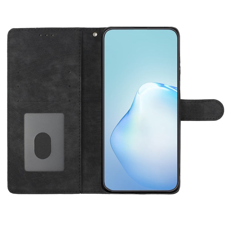 For Huawei Mate 60 Pro Case Skin-touch Leather Cover Solid Color Phone Shell - Black