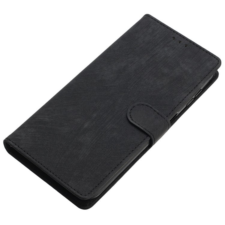 For Huawei Mate 60 Pro Case Skin-touch Leather Cover Solid Color Phone Shell - Black