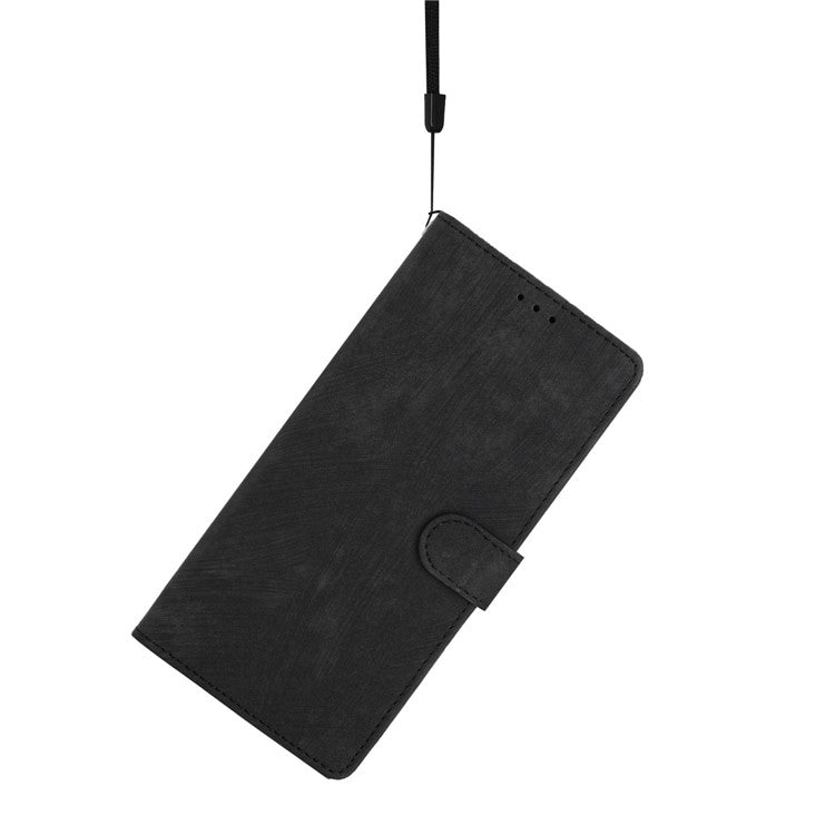 For Huawei Mate 60 Pro Case Skin-touch Leather Cover Solid Color Phone Shell - Black