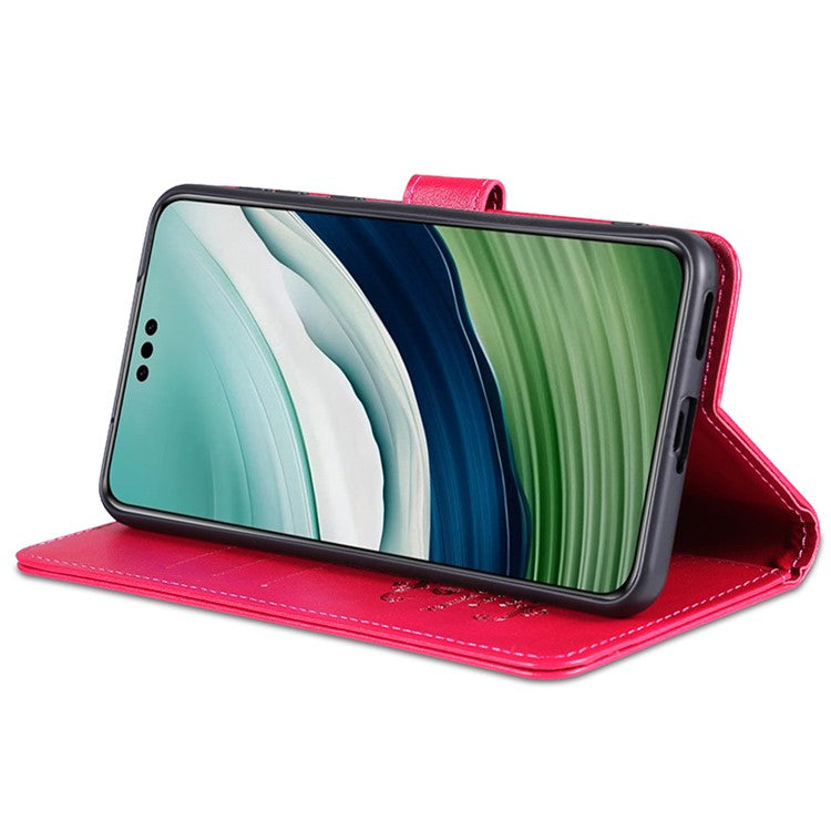 AZNS For Huawei Mate 60 Pro Case PU Leather Full Protection Wallet Phone Cover - Red