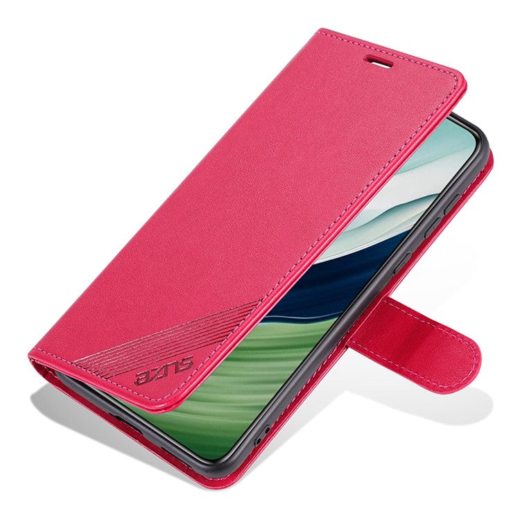 AZNS For Huawei Mate 60 Pro Case PU Leather Full Protection Wallet Phone Cover - Red