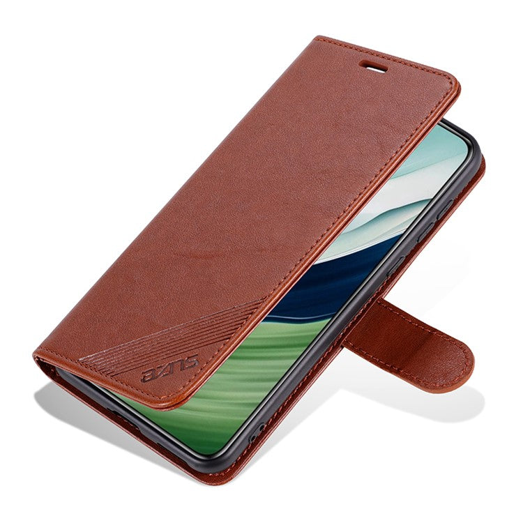 AZNS For Huawei Mate 60 Pro Case PU Leather Full Protection Wallet Phone Cover - Brown