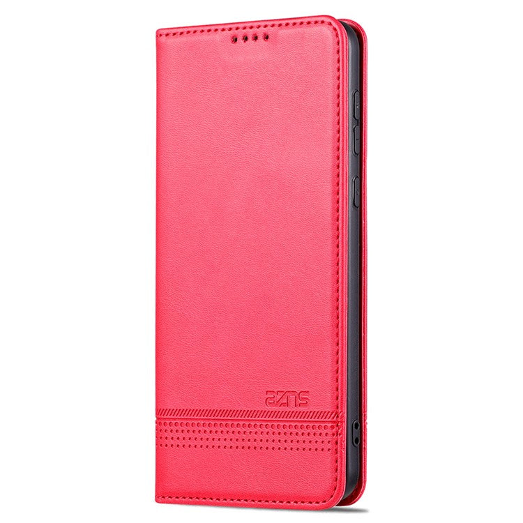 AZNS For Huawei Mate 60 Pro Case Magnetic Clousre Wallet Leather Cover - Red