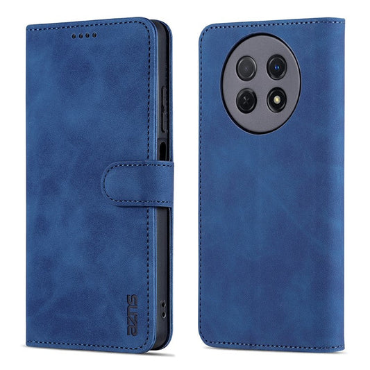 AZNS For Huawei nova Y91 4G / Enjoy 60X Leather Case Anti-Fall Phone Shell Flip Stand Wallet Cover - Blue