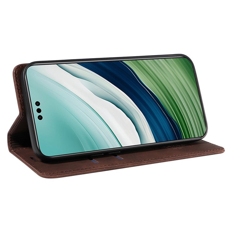 BETOPNICE 003 For Huawei Mate 60 Cover Leather Stand RFID Blocking Wallet Phone Case - Brown