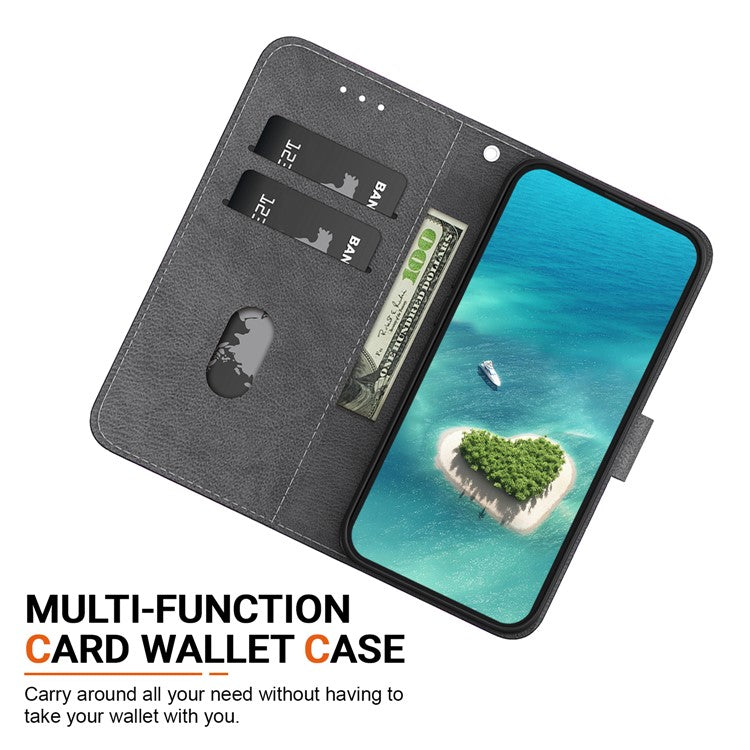 For Huawei nova Y61 4G Case Wallet Function Pattern Printing Phone Cover - Purple Peony