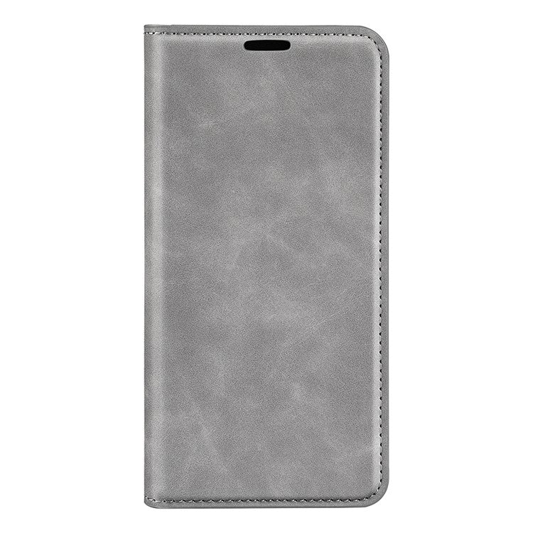 For Samsung Galaxy A05 4G Case PU Leather Phone Wallet Skin-touch Flip Cover - Grey