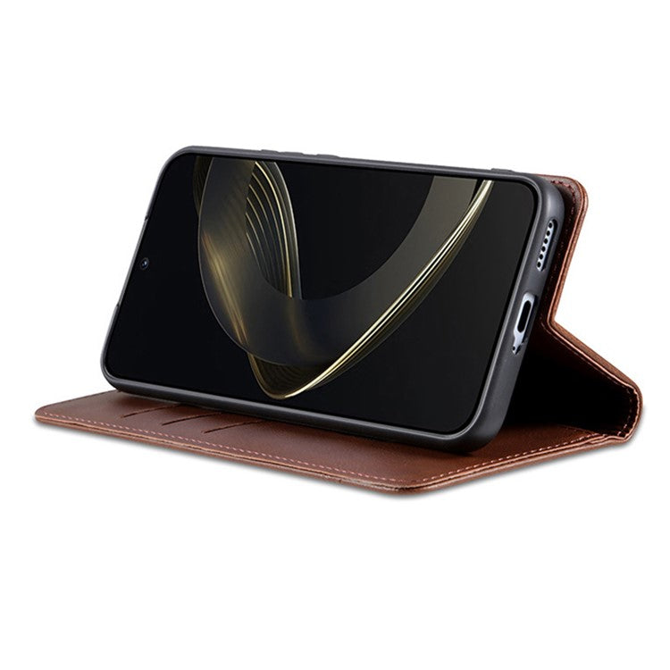 AZNS For Xiaomi 13T / 13T Pro / Redmi K60 Ultra Case Wallet Mobile Phone Cover - Coffee