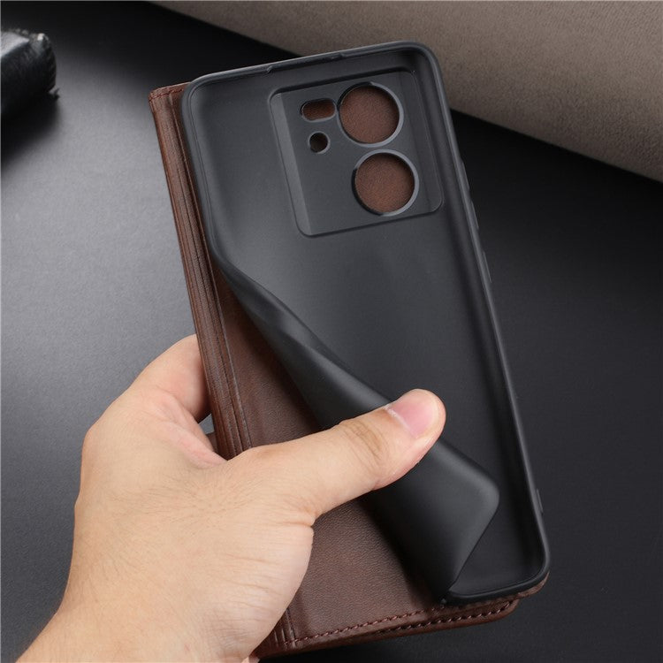 AZNS For Xiaomi 13T / 13T Pro / Redmi K60 Ultra Case Wallet Mobile Phone Cover - Coffee